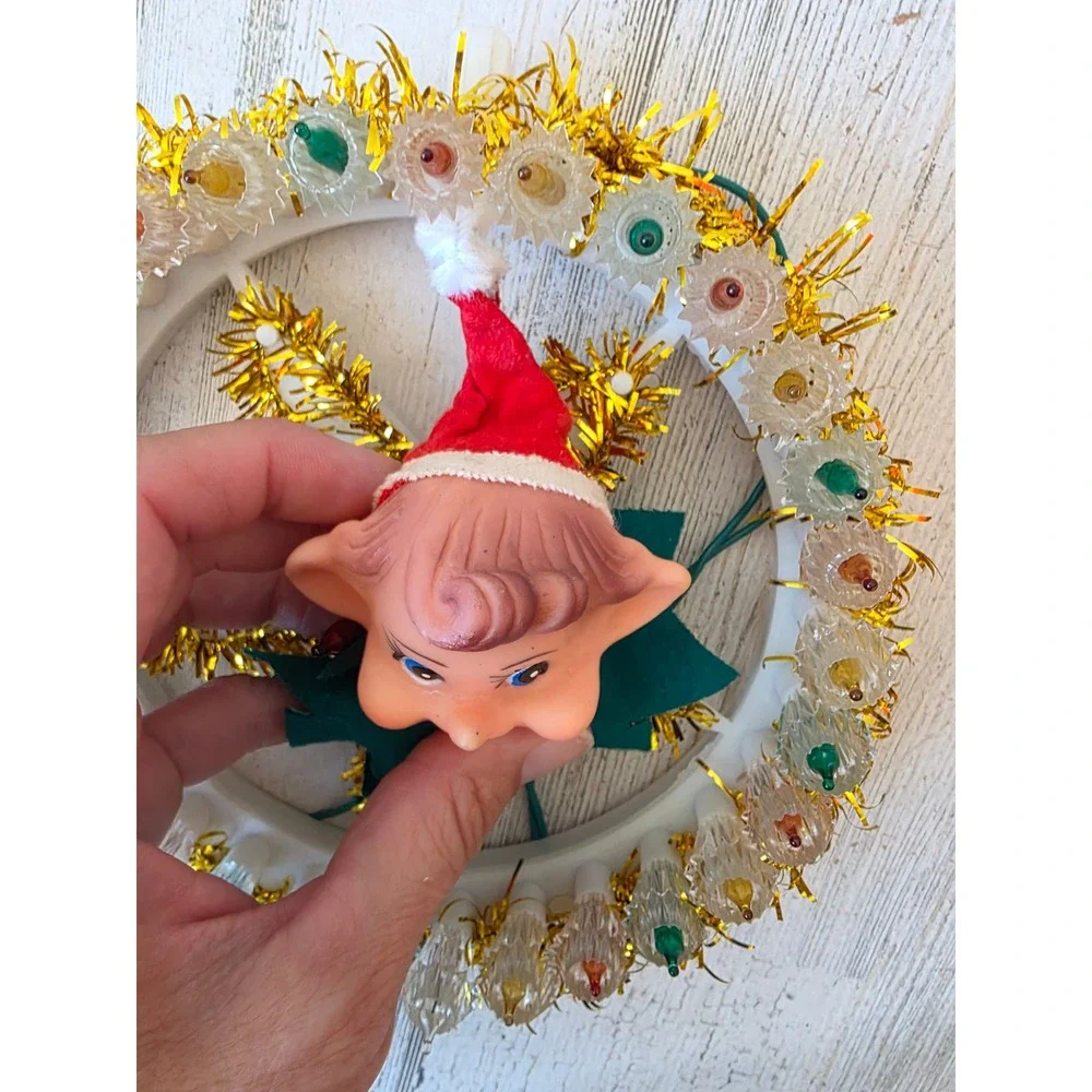 Light up star pixie Xmas decor elf